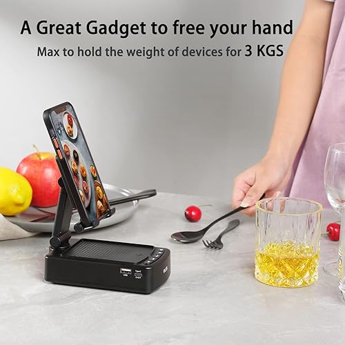 Miniatura 5 de Regalos para hombres, soporte de teléfono móvil OLES con Bluetooth para él, papá, mujeres que no quieren nada, soporte ajustable para tableta con