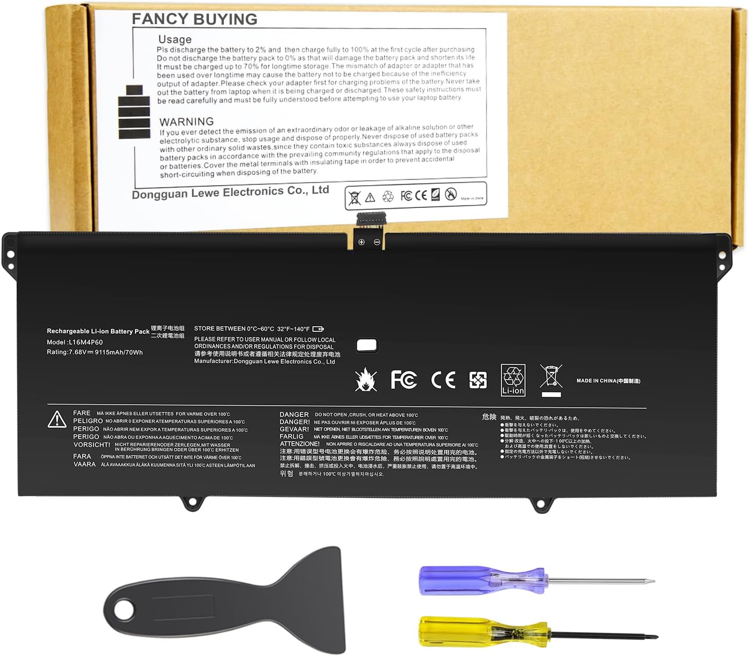 Batteria L19C4PD1 Per Lenovo Yoga C640, 60Wh, 12 Mesi Di Garanzia - Foto 10