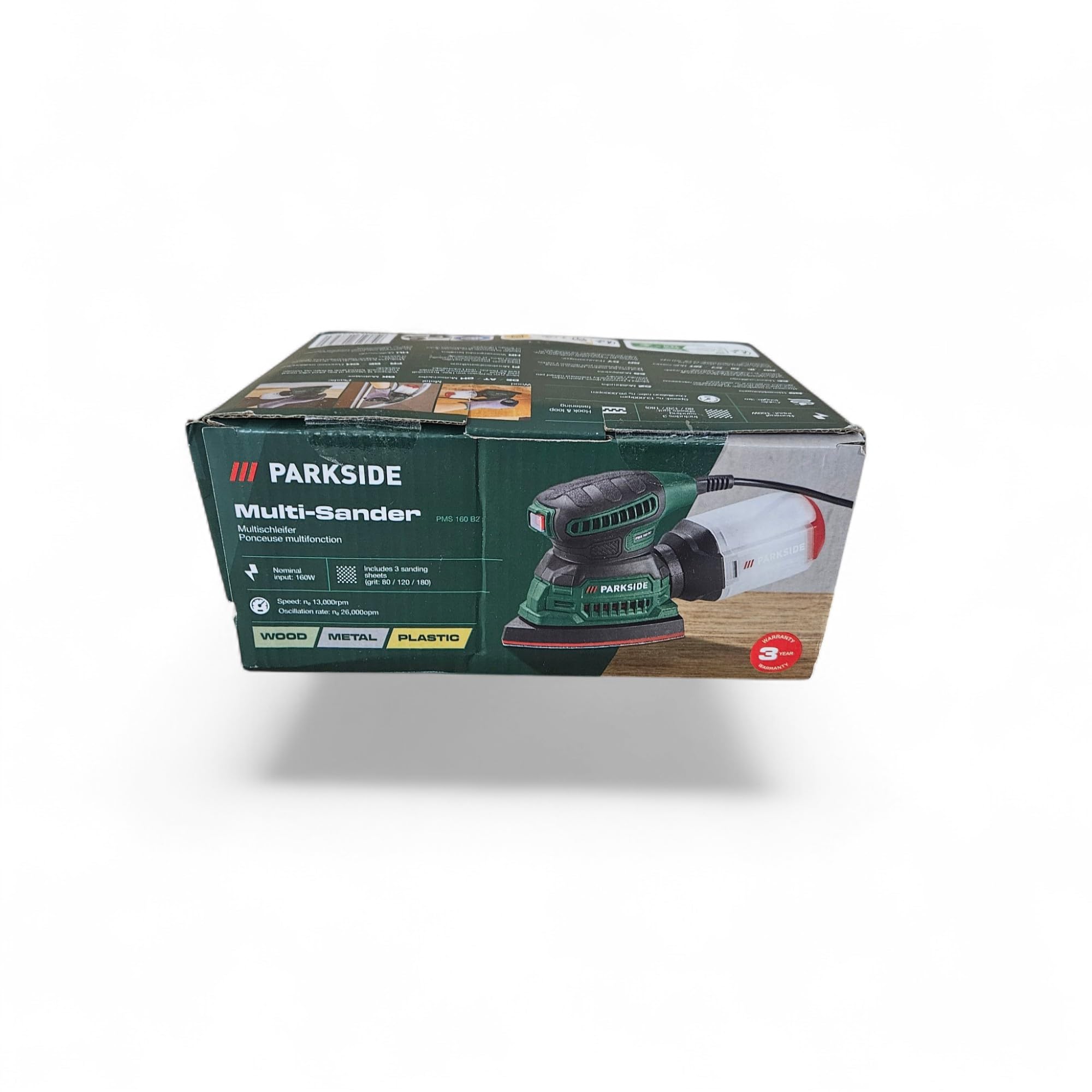 Parkside Multischleifer PMS 160 A1 Handschleifer Schleifmaschine