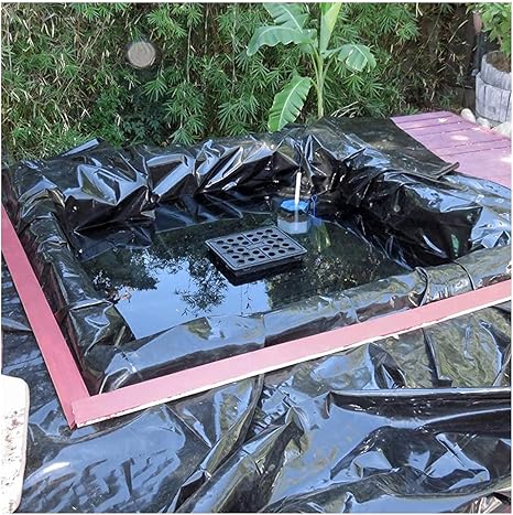 Image XIFENG HDPE Pond Liner Free Underlay Ideal for Koi Fish Pools Fountains and Streams, Flexible Impermeable for Reinforced Durable Landscaping Heavy Duty HDPE(Size:16x26ft/5x8m,Color:40S) Image XIFENG HDPE Pond Liner Free Underlay Ideal for Koi Fish Pools Fountains and Streams, Flexible Impermeable for Reinforced Durable Landscaping Heavy Duty HDPE(Size:16x26ft/5x8m,Color:40S)
