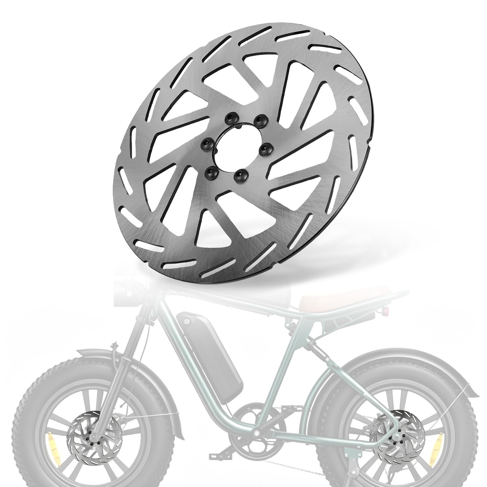 Disco Freno Moto per Engwe, Disco Freno Moto Anteriore Posteriore per Engwe M20 E-Bike Bici Elettrica