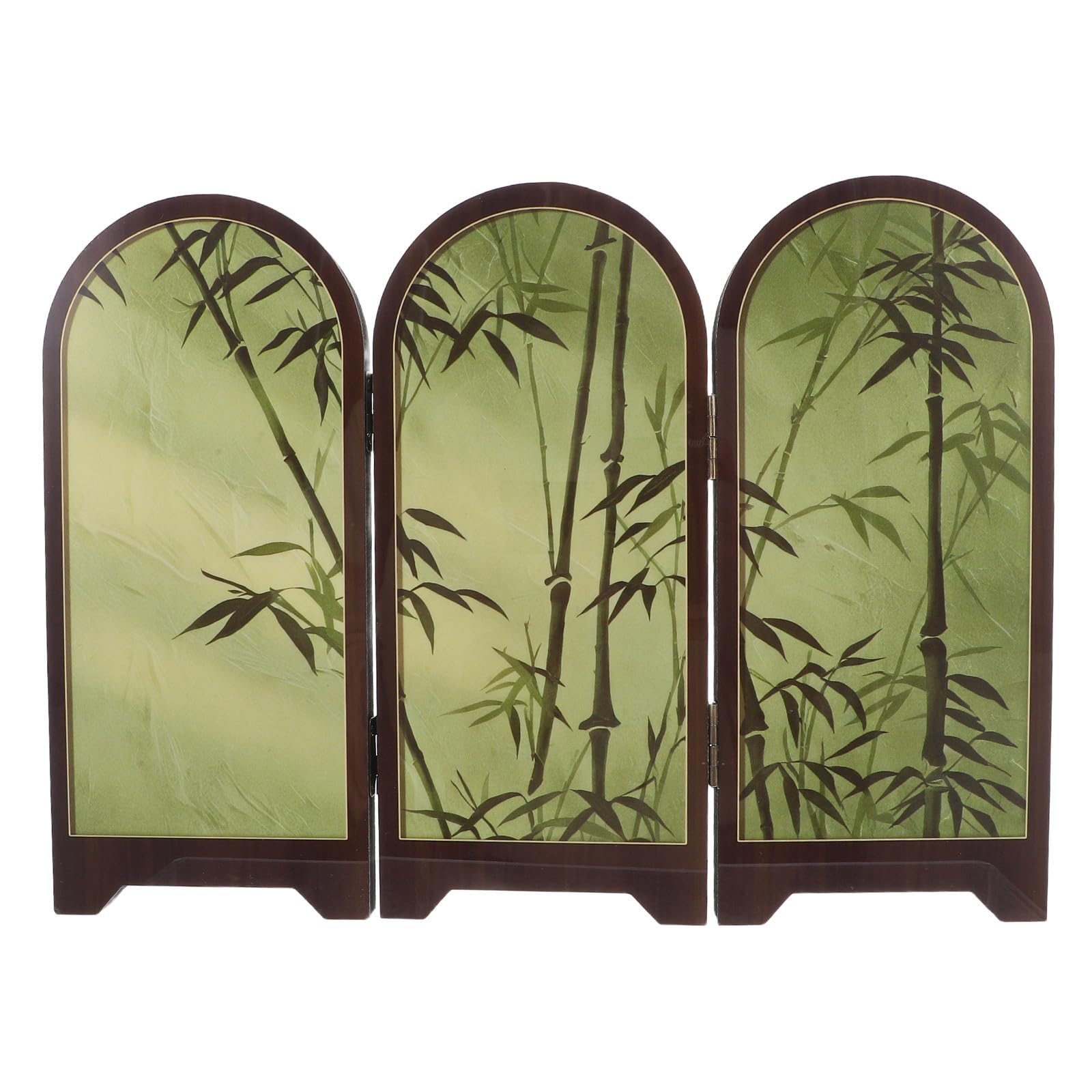 Paravent de table chinois pliable en bambou pour déco Feng Shui