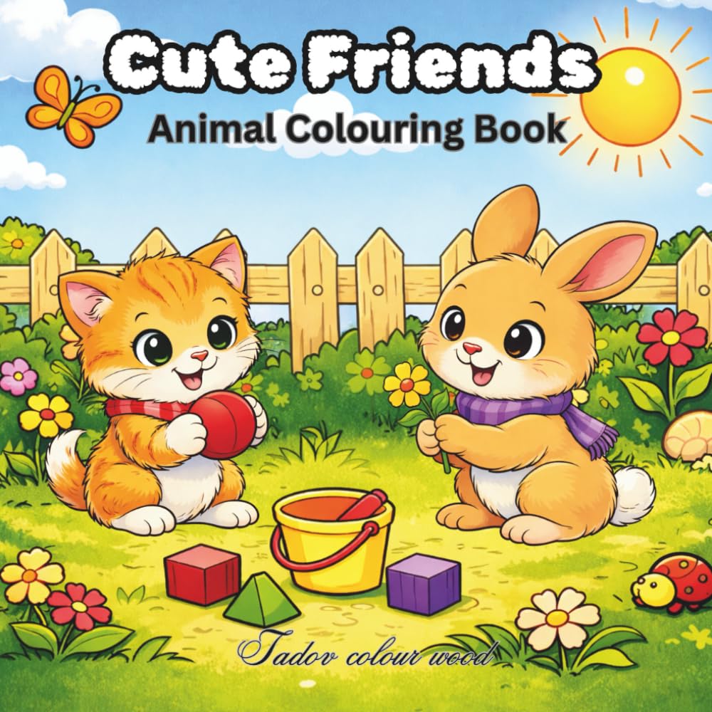 Cute Friends: Animal Colouring Book