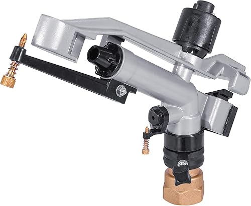 Miniatura 3 de IrrigationKing RK-57 - Minipistola de impacto FNPT de 1-14 con juego de boquillas de 0394in 0472in 0551in x 0157in aluminio