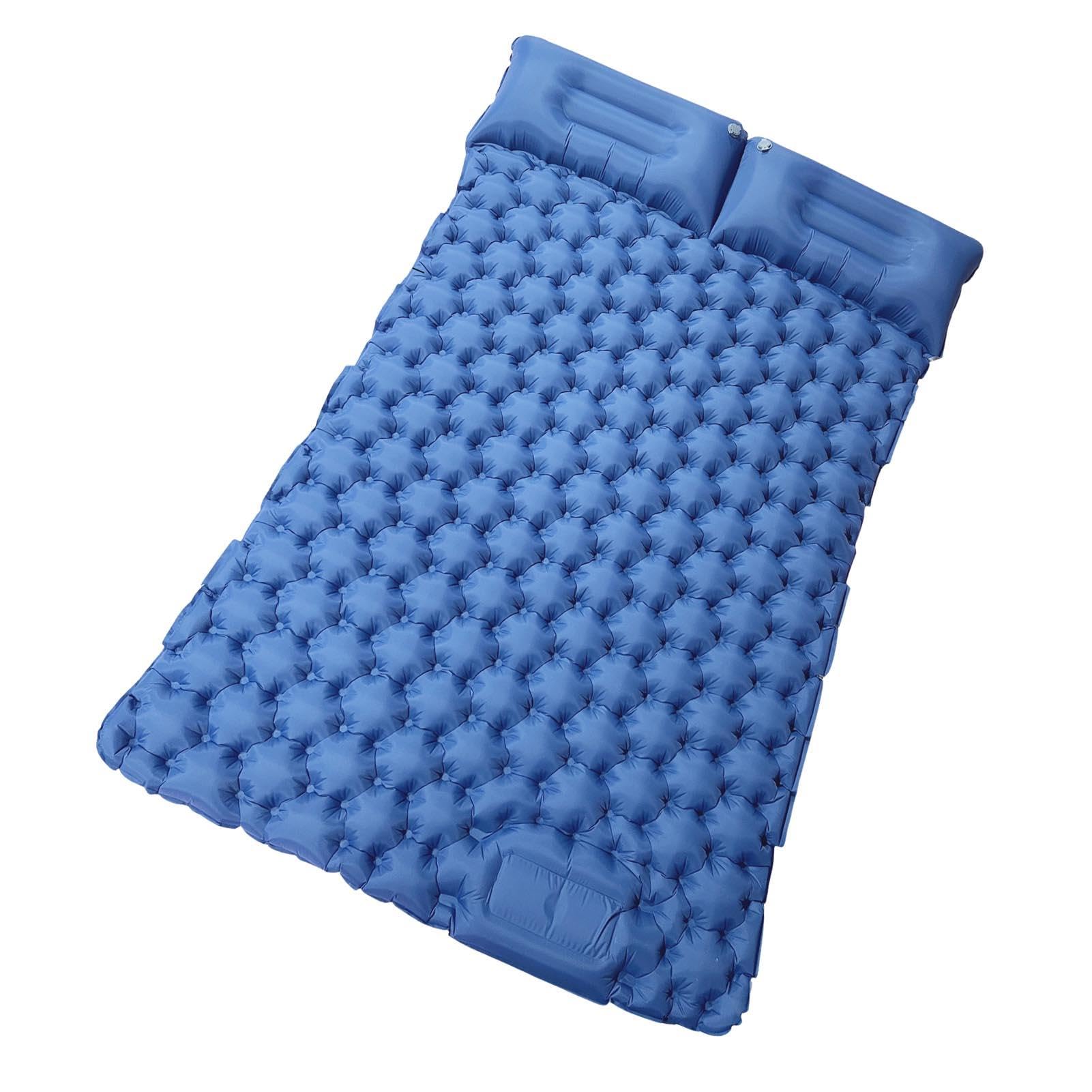 Materasso gonfiabile | Materasso ad aria da campeggio | Letto gonfiabile pieghevole, letto gonfiabile con cuscino e pompa integrata, da viaggio e campeggio