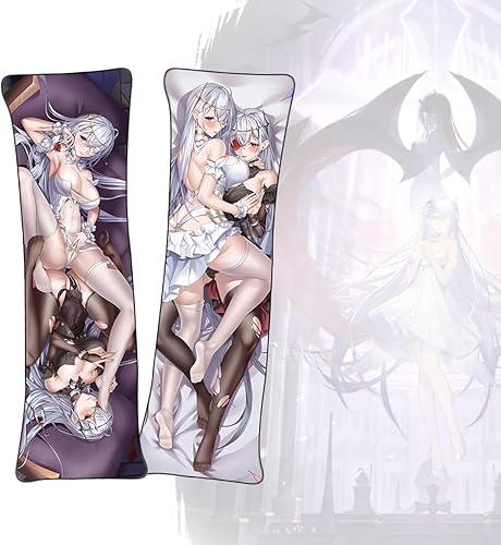 Dakimakura SMS EmdenAzur LaneAnime Dakimakura - Funda de almohada corporal de doble cara tamaño real