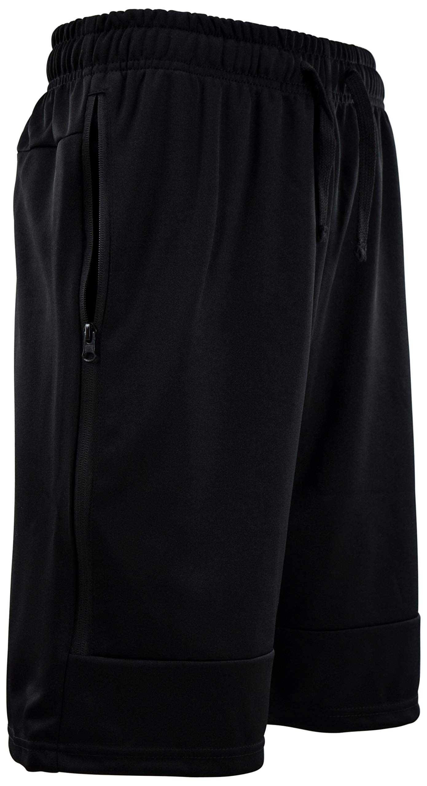 The JDP Co.Men's Athletic Gym Training Basketball Shorts (2XL, 505-Black)