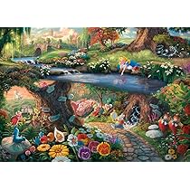 Schmidt, Thomas Kinkade: Disney Alice in Wonderland Puzzle – 1000pc, Puzzle, Ages 12+, 1 Players