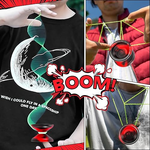 Miniatura 2 de FETESNICE Yoyo Yoyo profesional sensible para niños principiantes, yoyos que no responden para adultos, truco de metal para jugadores avanzados,