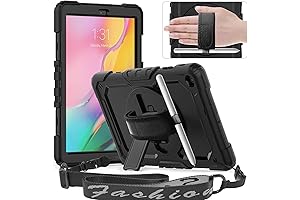 Samsung SM T510 Case with Screen Protector and Hand Strap