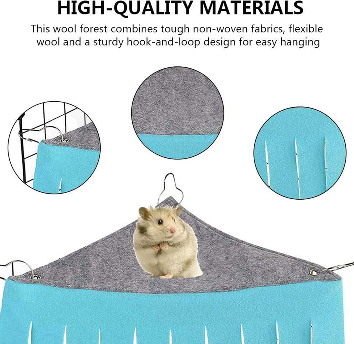 TSLBW 2 Pcs Hamster Tent Hammock Small Animal Hideout Hideaway Guinea