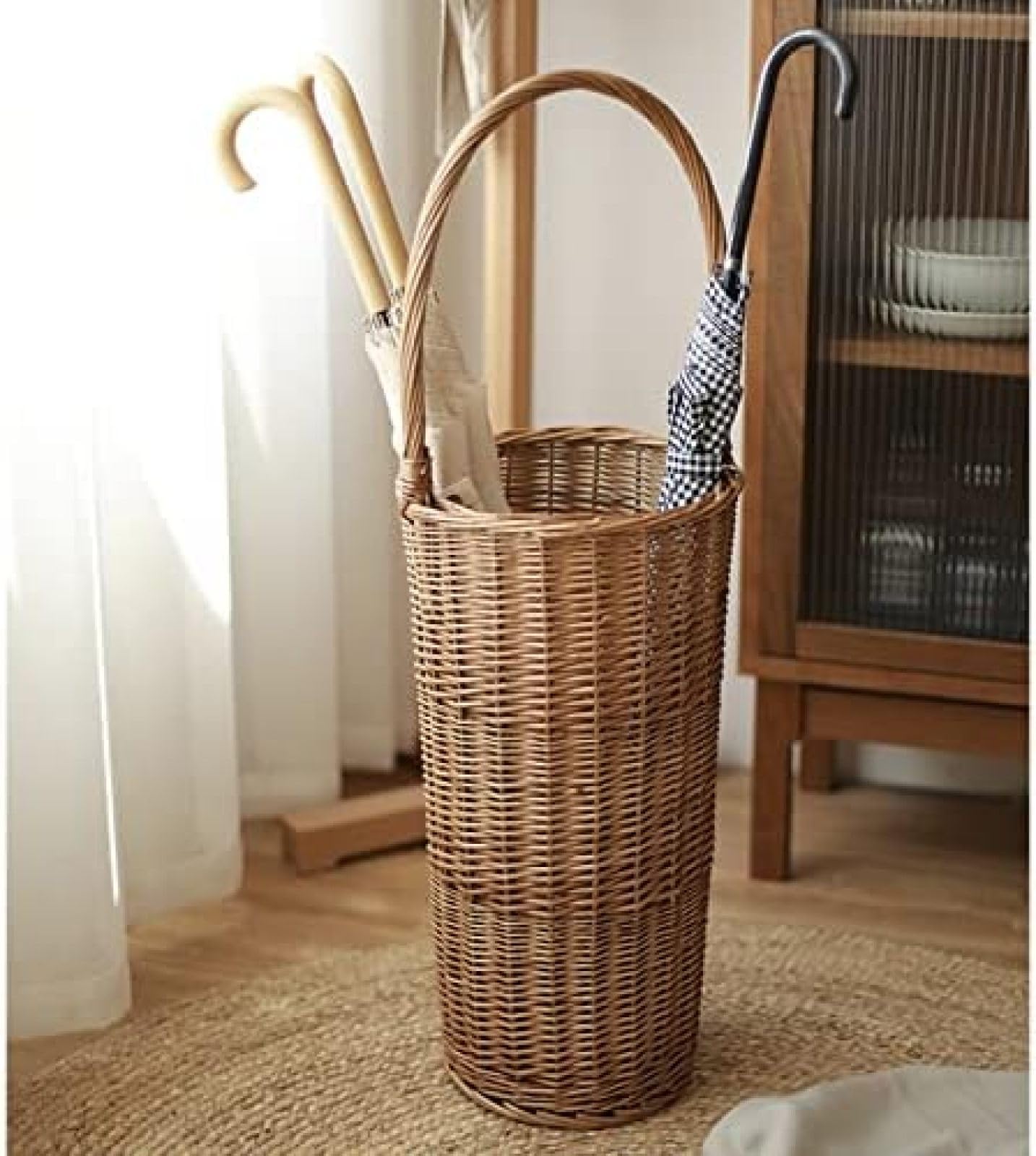 Glixoft Porte-Parapluie En Rotin, Porte-Parapluie Tissé | FindTheDeal