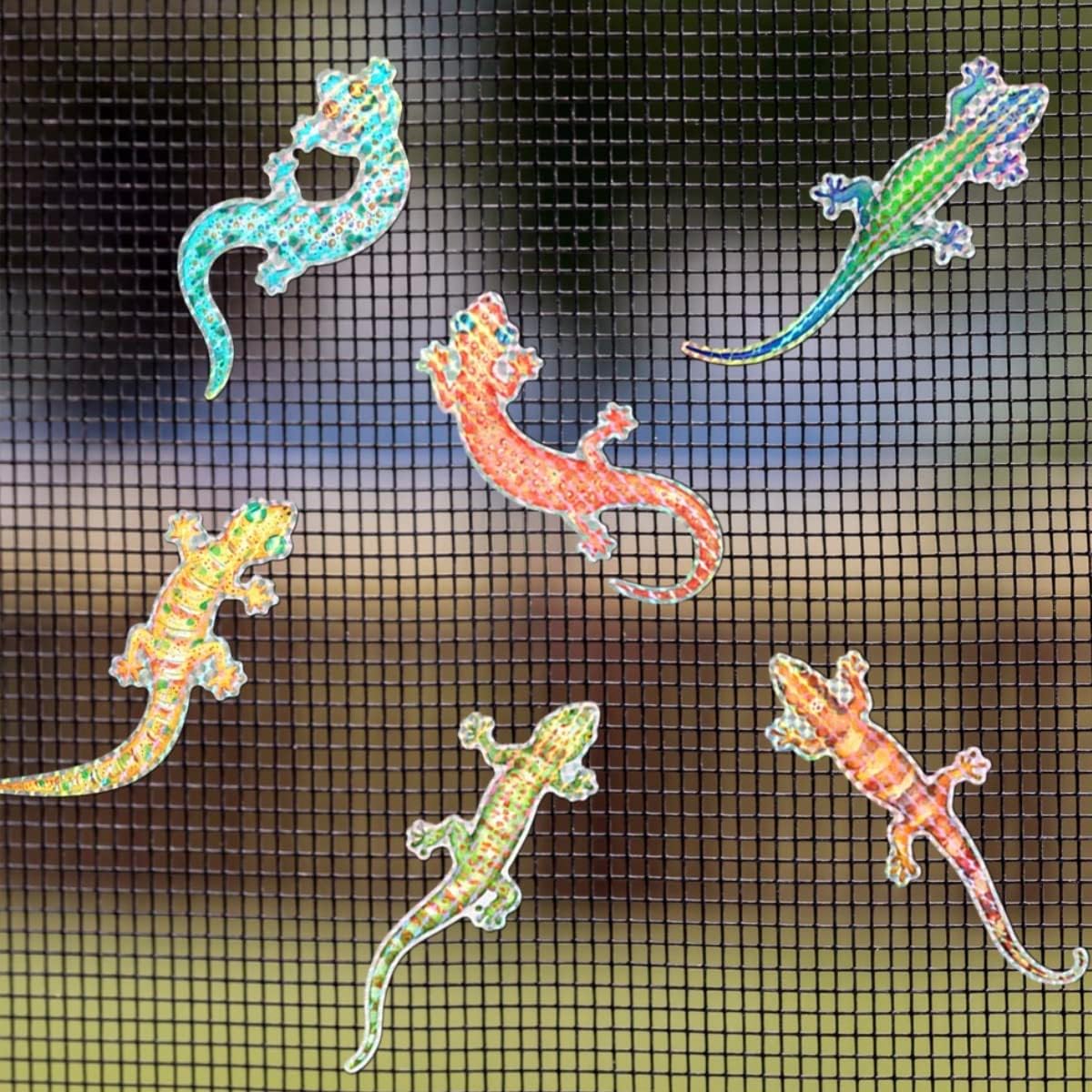 24 Pieces Screen Door Decorative, Gecko Design Flexible Double