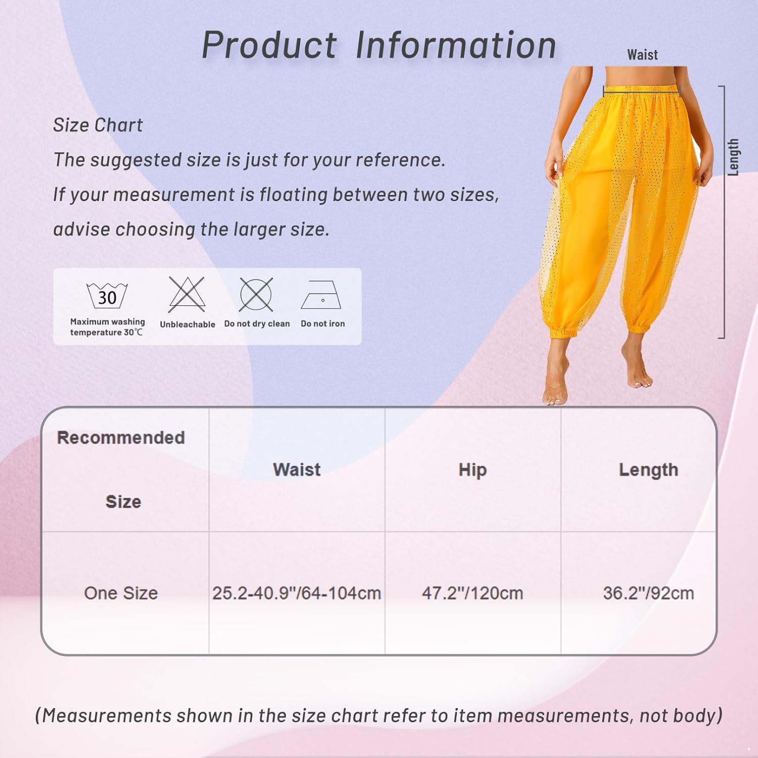 iiniim Womens Sequined Dots Belly Dance Chiffon Pants Semi See-Though Bloomers Stage Performance Trousers