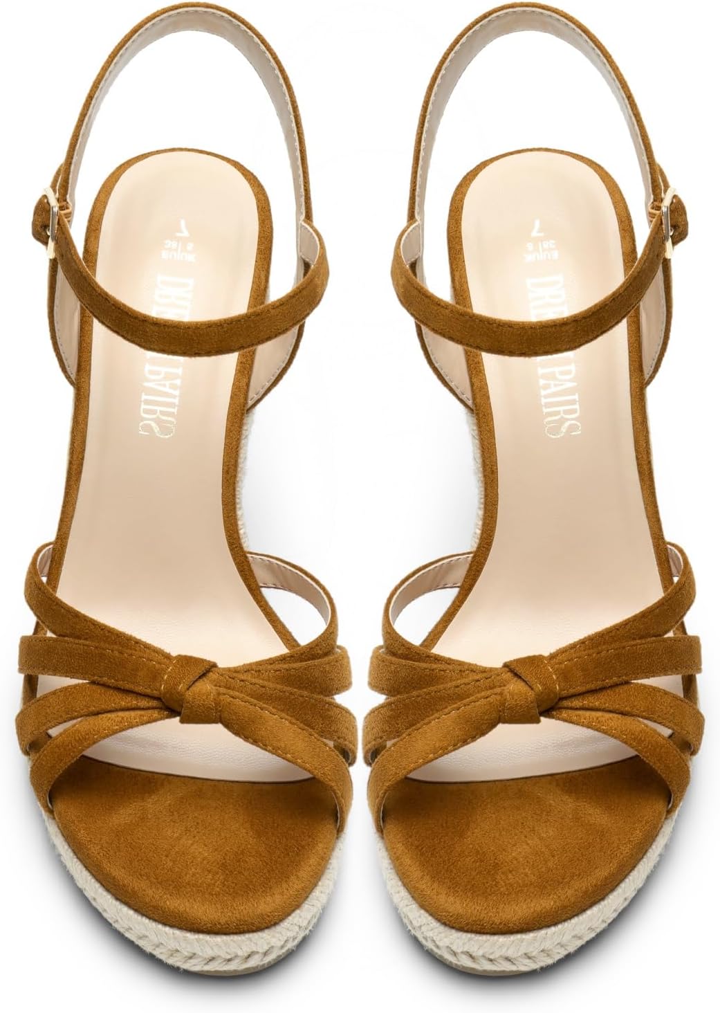 DREAM PAIRS Wedge Sandals for Women Dressy Summer, Platform Espadrille Strappy Casual Braided Heels Comfortable with Open Toe and Ankle Strap - Image 5