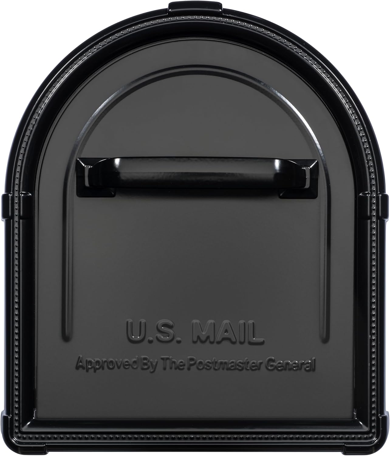 Architectural Mailboxes Hillsborough™ Heavy Duty Decorative Steel Metal Post Mounted Mail Box for Outside, Black, Large Curbside Mailbox with Magnetic Latch