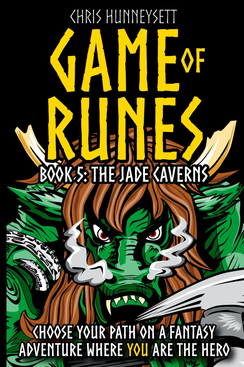 Game of Runes Book 5: The Jade Caverns Fantasy Adventure Gamebook
