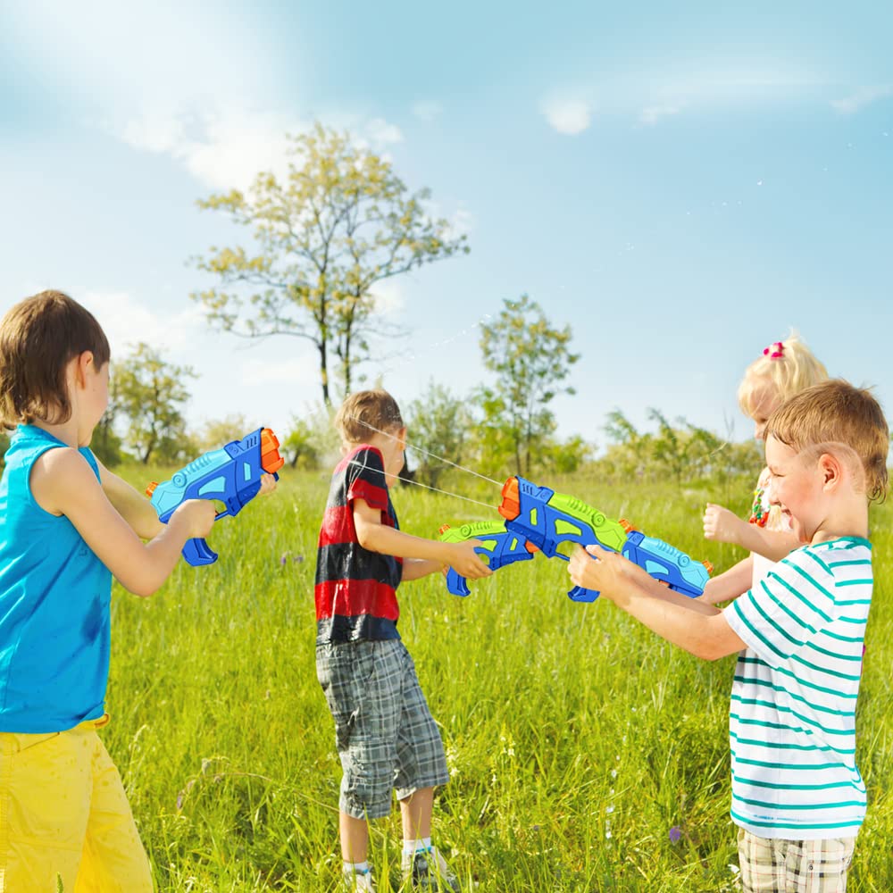 Pistolas De Agua De Doble Depósito | Juego De 2 Con Potente Chorro De 20 Cm | Ideales Para Piscina, Playa Y Fiestas