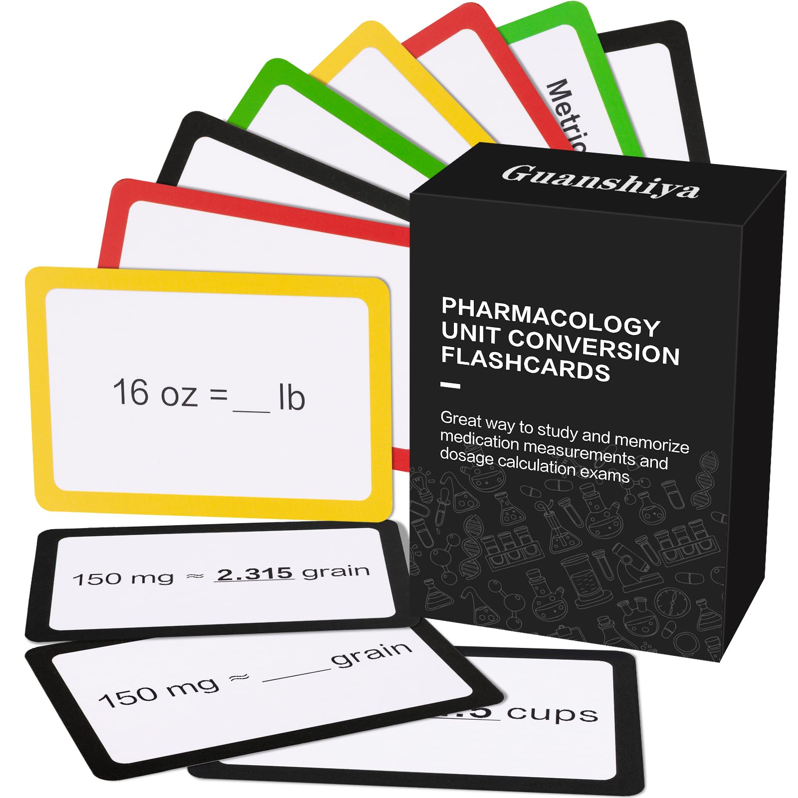 Pharmacology Unit Conversion Flashcards, A Great Way to Quickly Learn and Memorize Drug Measurements & Dosage Calculations, Nursing School Essentials for Students