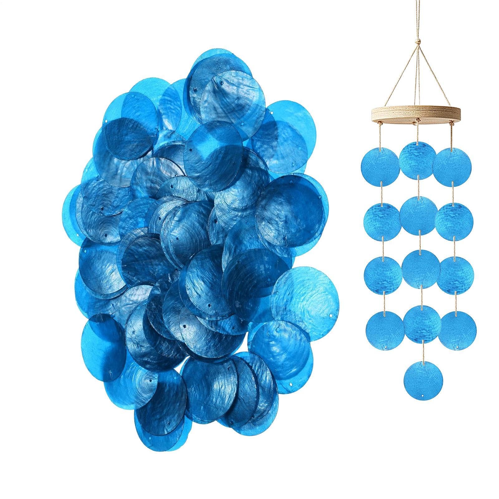Coquilles plates rondes en nacre naturelle Teksome pour projets d'art et bijoux