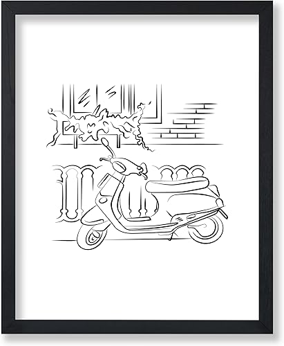 Miniatura 516 de Poster Master Póster de peonías – Estampado de flores retro – Ilustración floral – Ilustración en blanco y negro – Diseño de línea y abstracto –