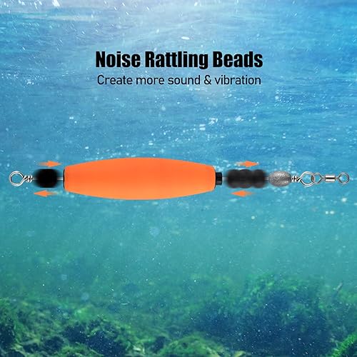 Miniatura 5 de Dr.Fish Paquete de 5 flotadores de bagre, flotadores de pesca, flotadores de pesca Santee Cooper, equipo de pesca, flotadores de espuma EVA,