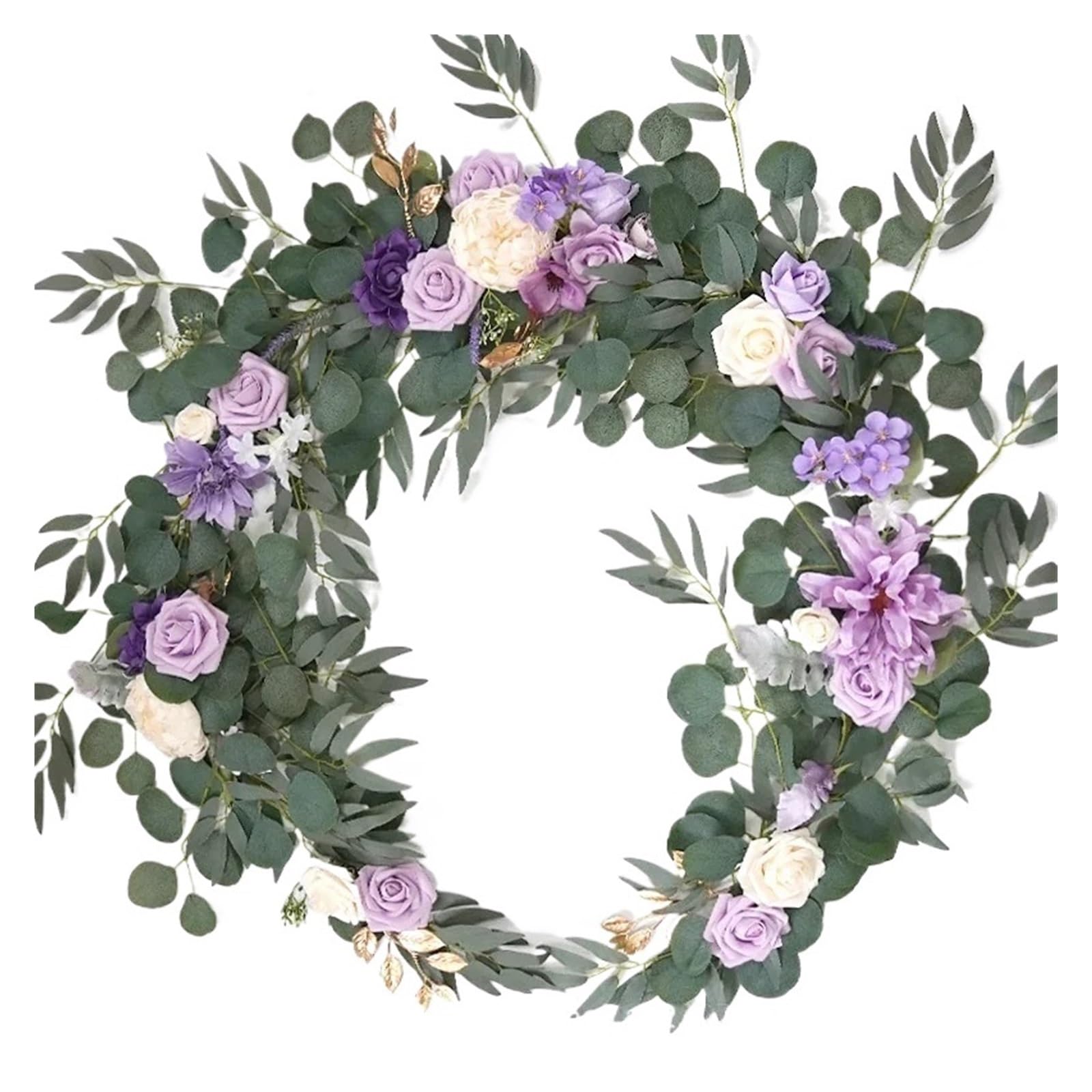 Centre de table en forme de cœur lilas aux finitions soignées pour décoration de mariage épurée