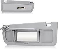 Vista 7 de Visera parasol para lado izquierdo del conductor sin luz, para Honda Civic 2006 2007 2008 2009 2010 2011, repuesto para 83280-SNA-A01ZA (beige)