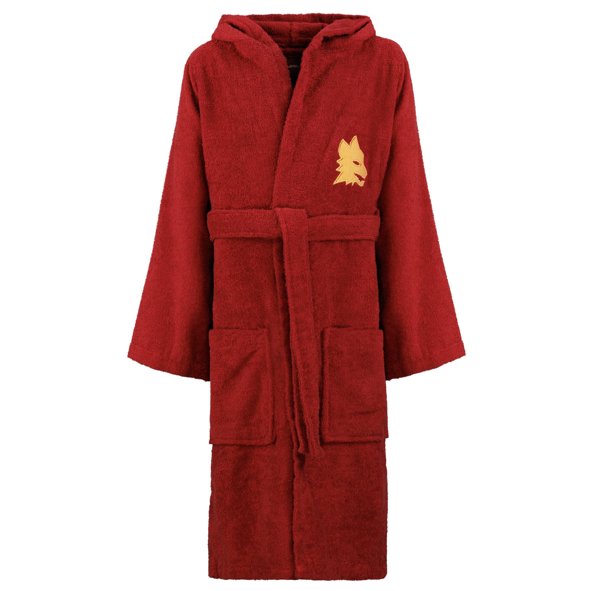 AS Roma Accappatoio In Spugna Kid Asr Lupetto Accappatoio Unisex - Bambini e ragazzi