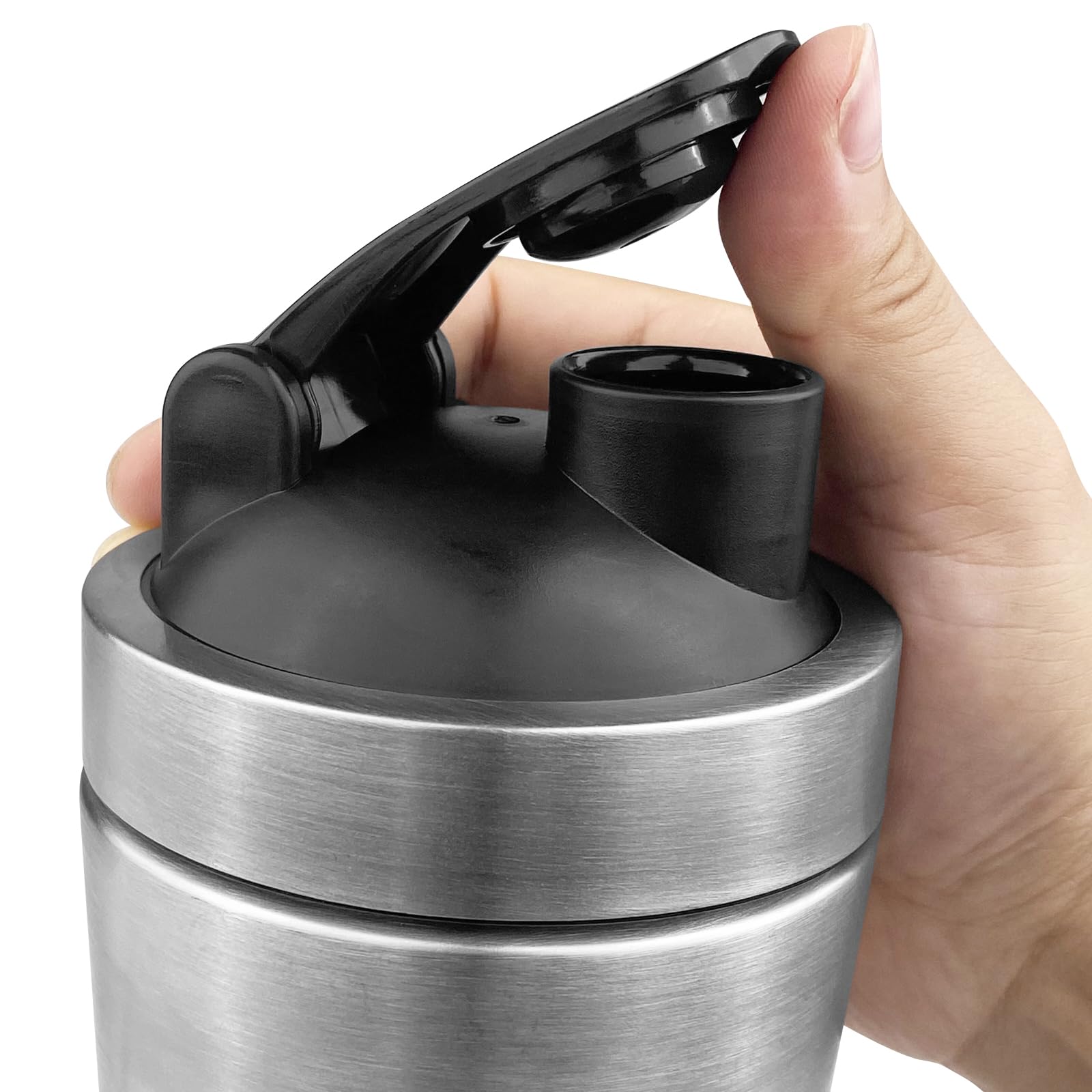 Polly Online 6 sfere shaker di grandi dimensioni in acciaio inox per frullati proteici, frullati, shaker e frullatore (diametro 5,6 cm