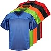 Youth Blank Football Jersey for Boys, Kids Athletic Practice Sports T-Shirt Hip Hop Jersey for Party