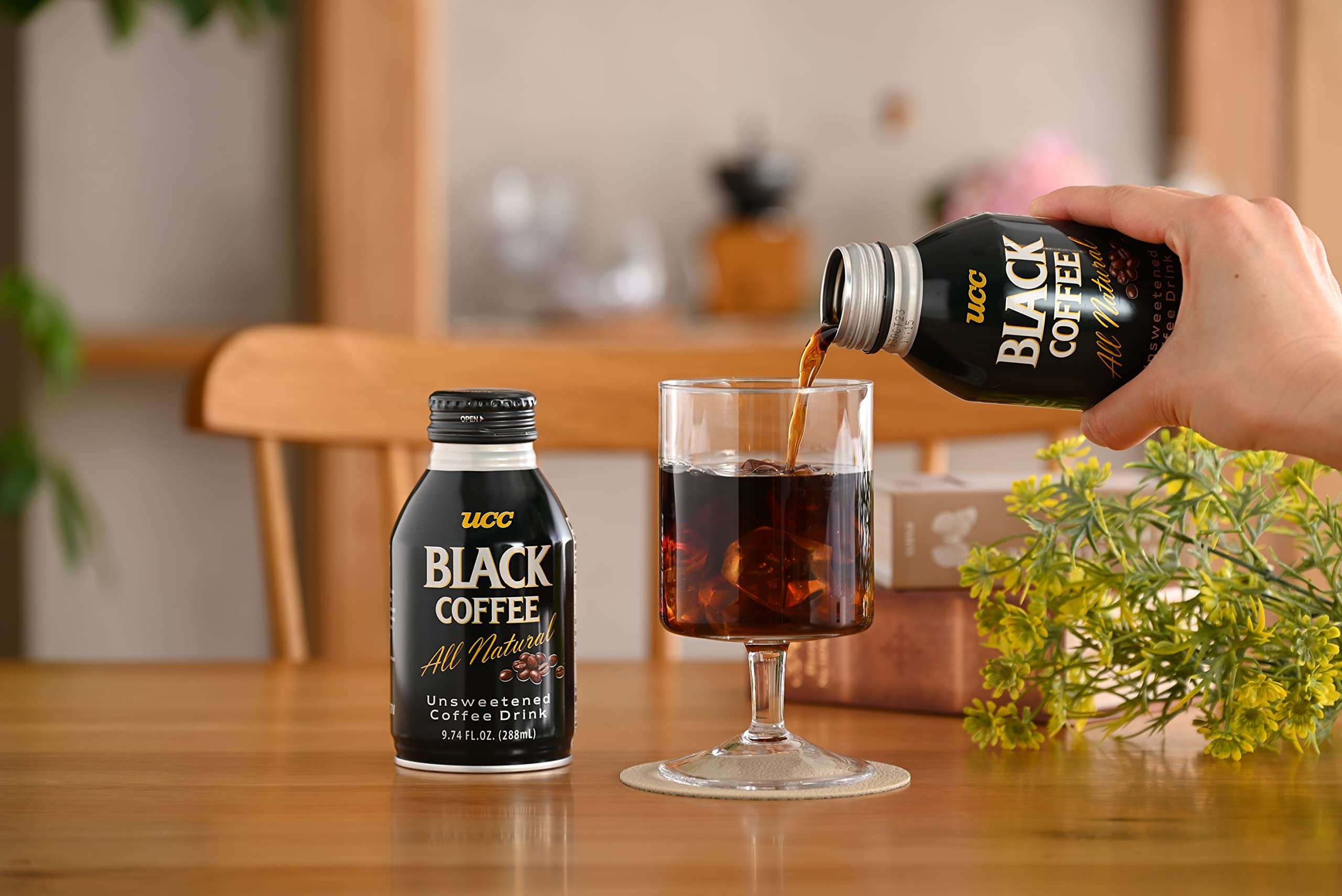 UCC Ready to Drink Black Coffee, 9.74 FL OZ (Pack of 24), All