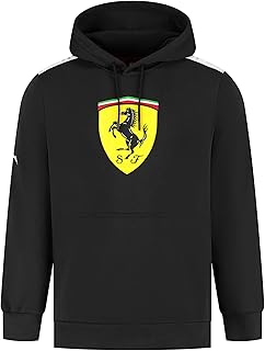 PUMA Scuderia Ferrari F1 Hoodie with Large Scudetto shield print on chest