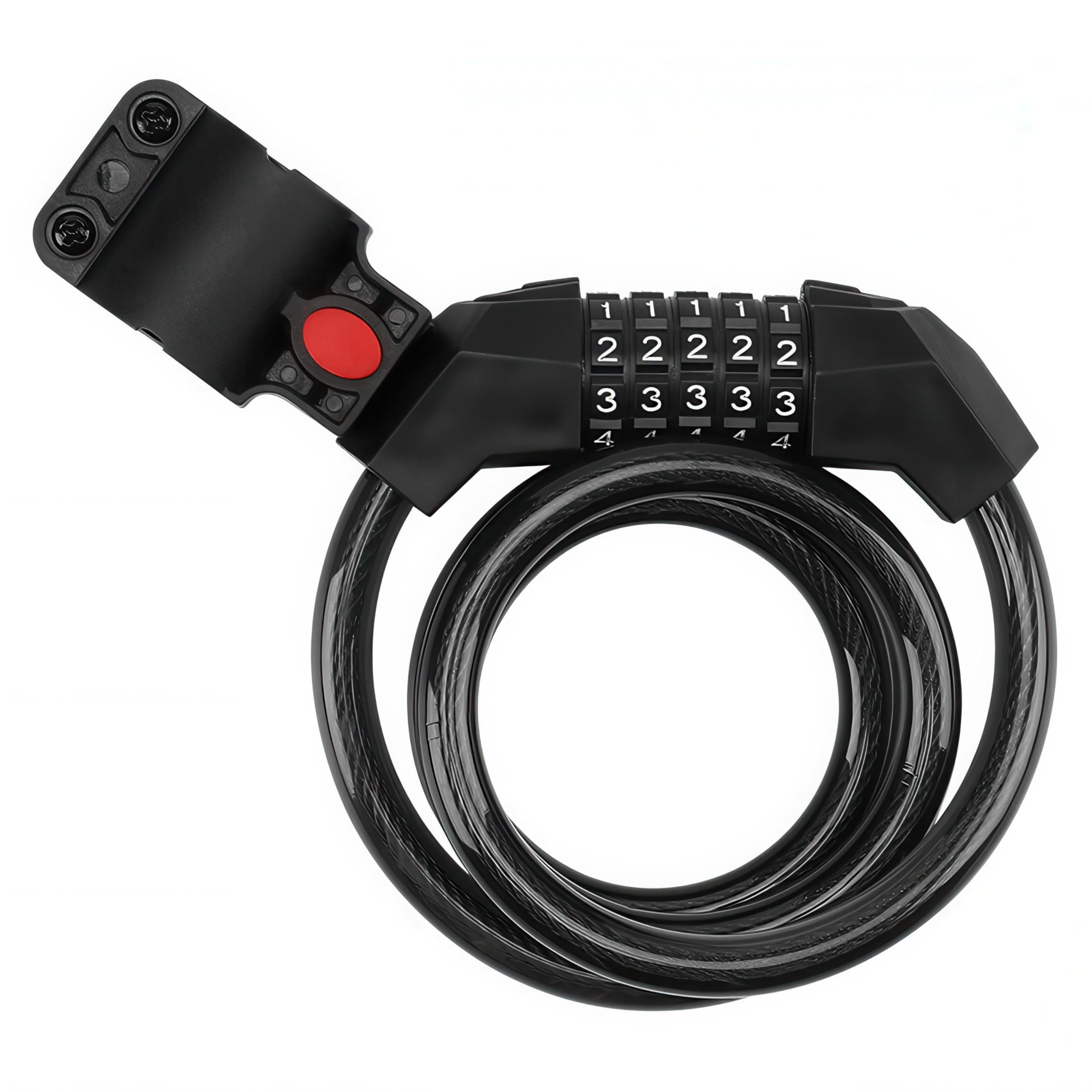 Byking Bike Lock Cable, Combination Bicycle Lock 5 Digit 1.2m Long, Cycle Cable Lock with Code for Bikes E-Bike Mountain Bike Outdoor Scooter Ski. Bike Lock Combination.