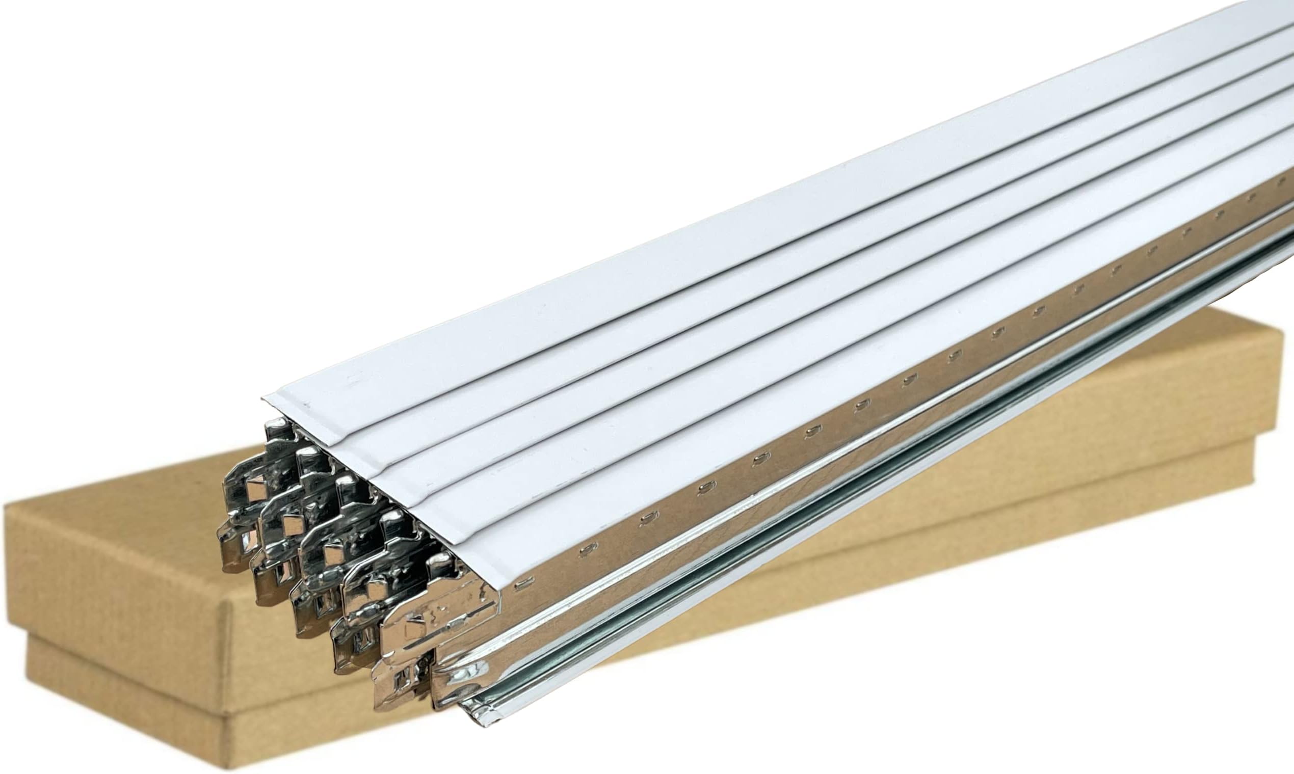 Suspended Ceiling Cross Tee Section 1200mm x 24mm White Color Pack of 10pcs