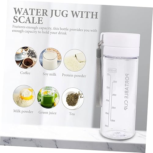 Miniatura 5 de Báscula de botella de agua ligera y portátil, elegante jarra de agua para deportes al aire libre para viajes, oficina y pícnics, fácil de limpiar