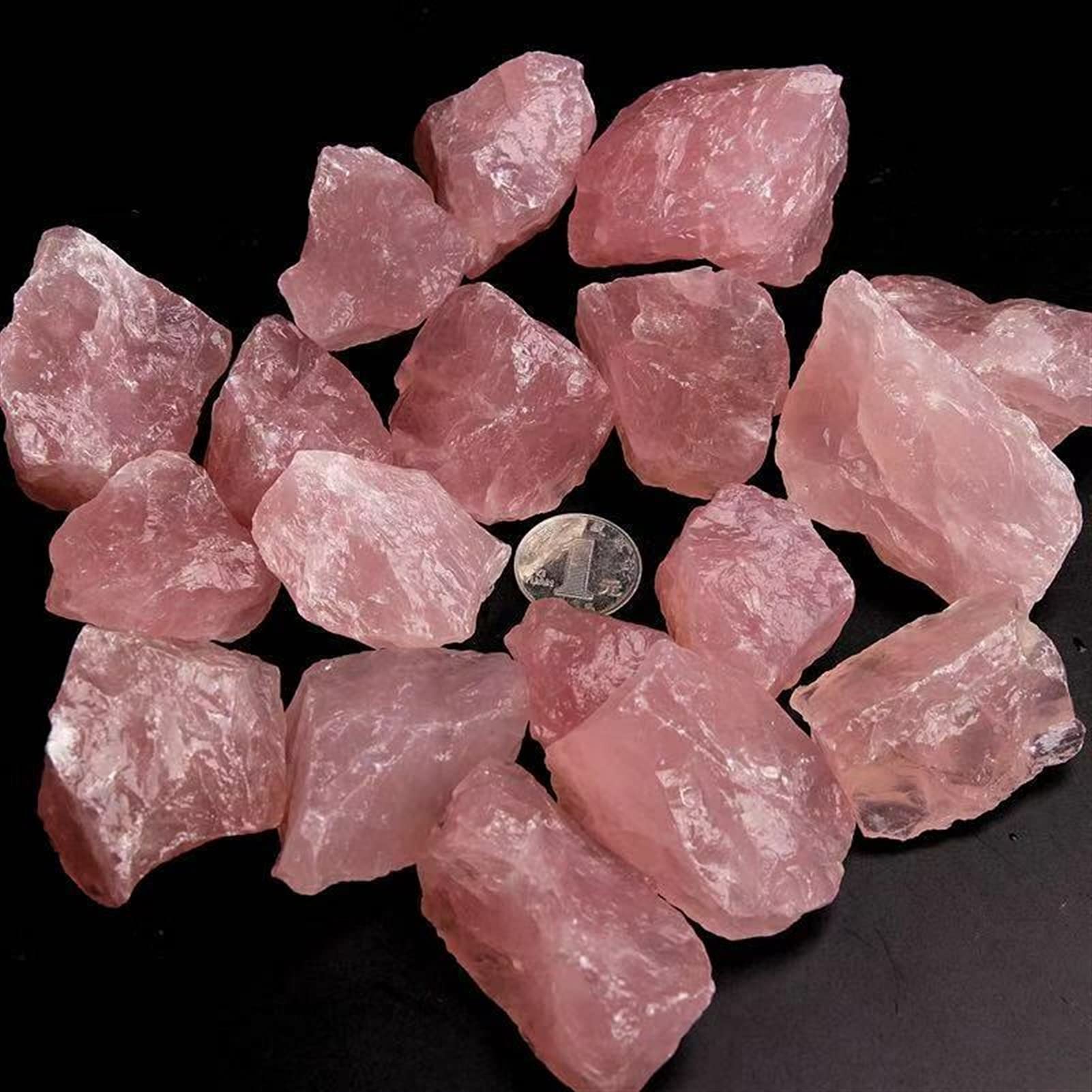 Ciondolo Bara In Cristallo Di Quarzo Trasparente Rosa Naturale, Mini Intaglio Per Reiki E Guarigione - Foto 2