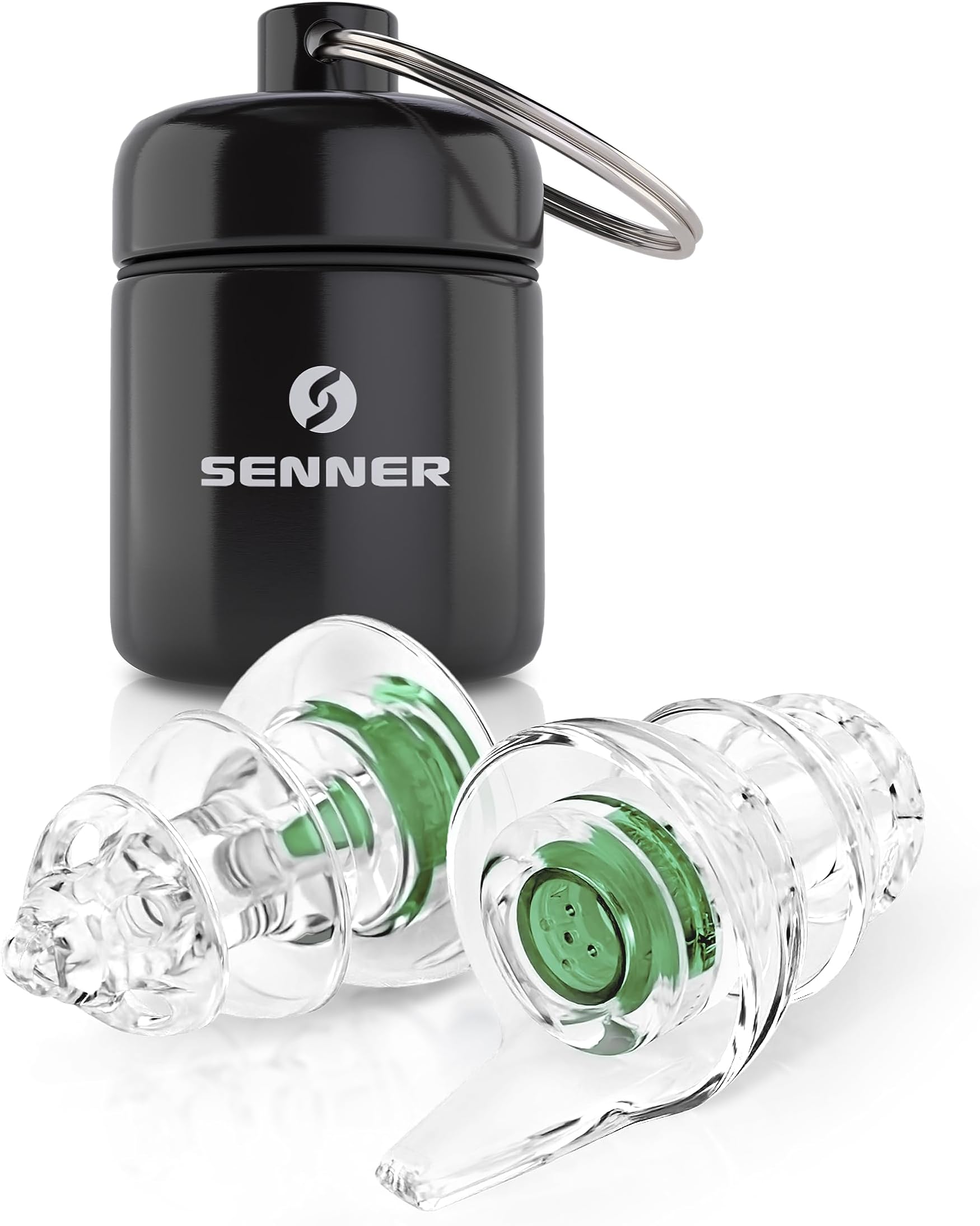Senner ® KidsPro Plug | Earplugs for Small Ear Canals – Reusable Noise Cancelling Ear Plugs for Kids – Hearing Protection for School, Travel & Music – 18 dB with Aluminum Case