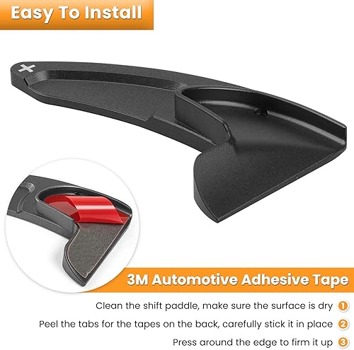 Miniatura 4 de Paletas de Cambio Extendidas para Volante, Cubierta Decorativa para Dodge Challenger Charger Durango RT & Scat Pack 2015-2024, para Jeep Grand