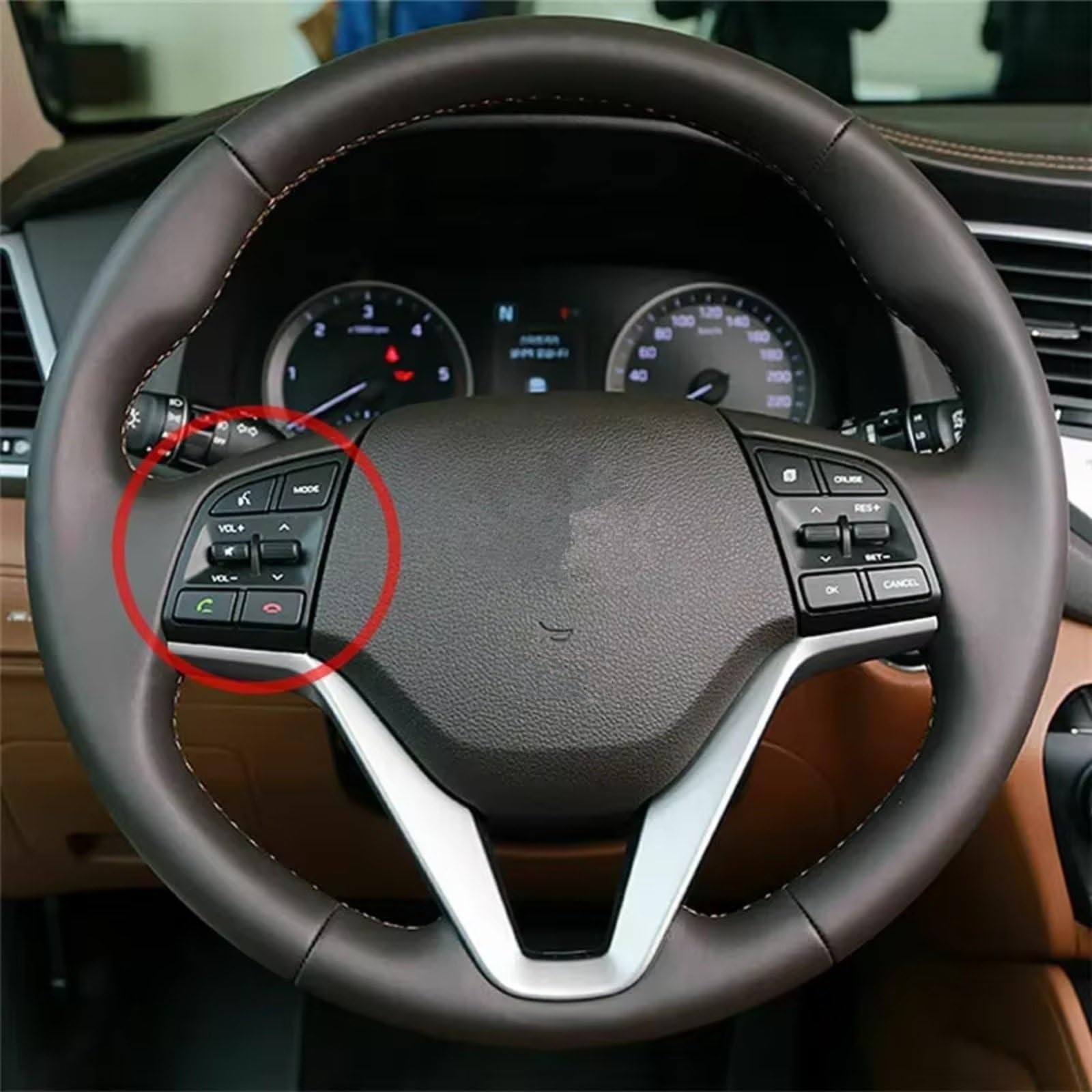 Compatibile Con Hyundai Per Tucson Per TL 2016 Accessori Per Auto Volante Sinistro Interruttore Di Controllo Remoto Tasto Di Musica OEM 96710D3500 Auto Pulsante Volante