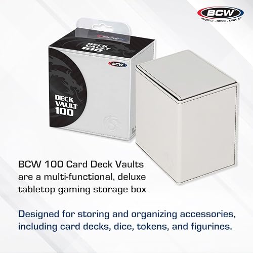 Miniatura 2 de BCW Deck Vault LX 100 - Funda para cubierta, color blanco