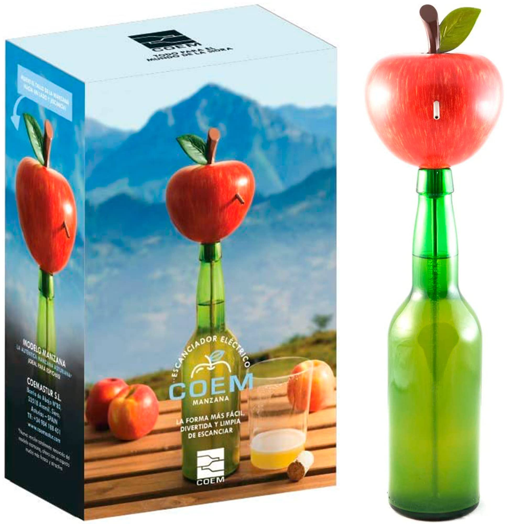 Flora The Spreader Cow – Accessory For Natural Asturian Cider As A Gift For Original Father – Cider Caster – Cider Dispenser – Electric Cider Spreader