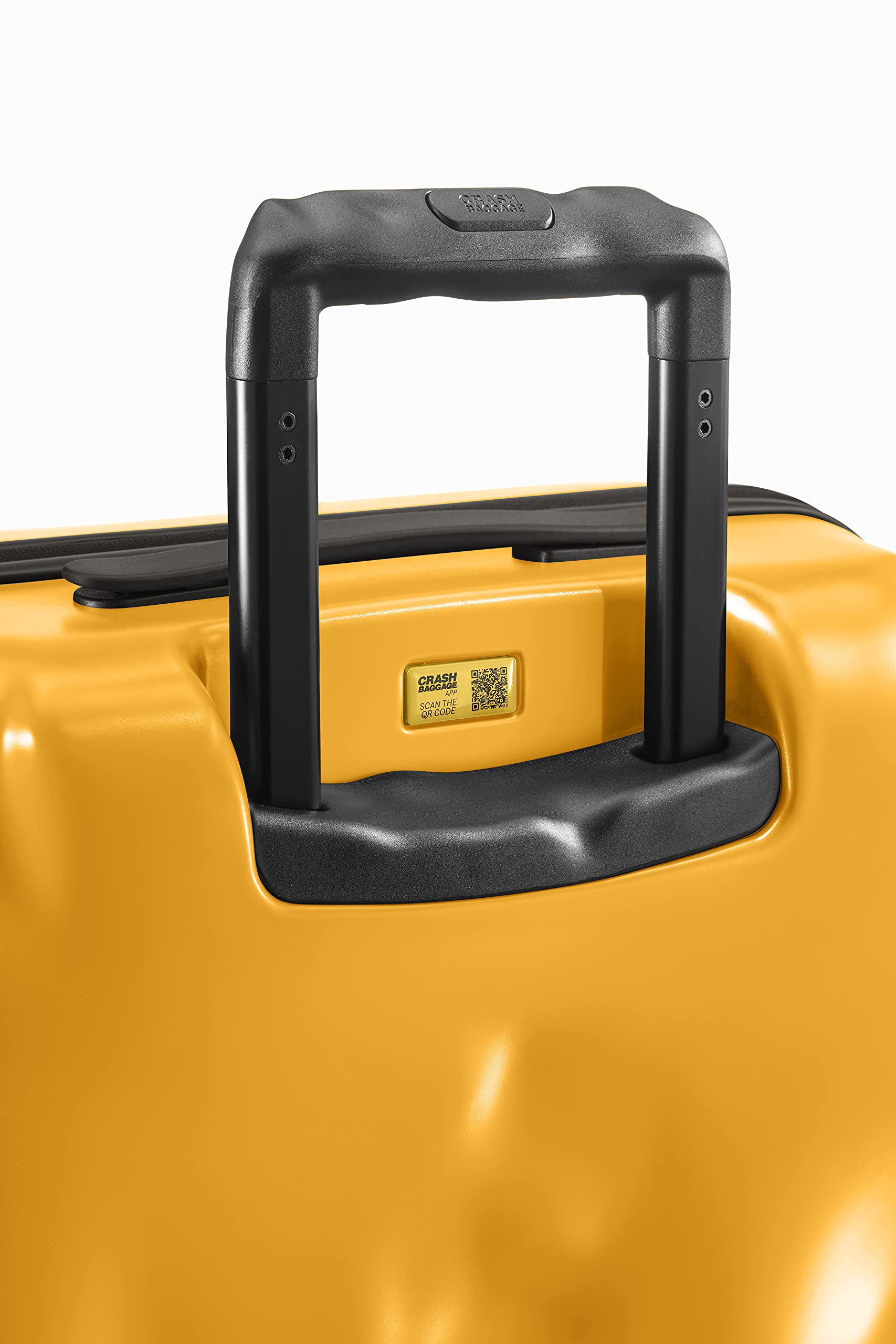 Crash Baggage - ICON Large, twarda walizka z poliwęglanu, duży bagaż, wymiary walizki na kółkach 79 x 50 x 30 cm, pojemność 99 litrów, kolor żółty, żółty, 100 Liter