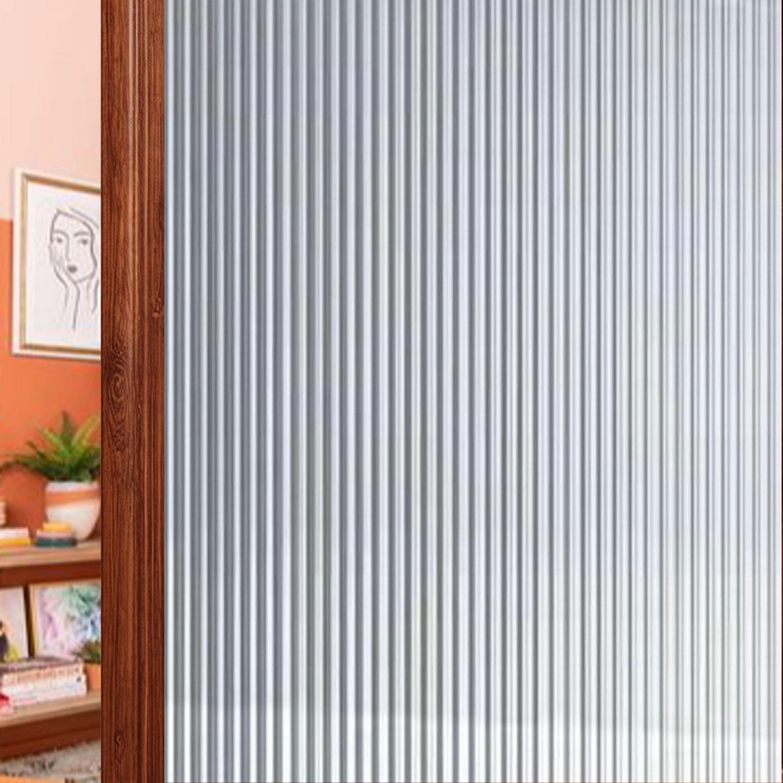 Pellicola Oscurante per Vetri 50 x 535 cm Autoadesive Anti-Uv, Statica, Privacy Pellicola Oscurante per La Privacy per Ufficio Bagno da Letto, Chang Hong 2