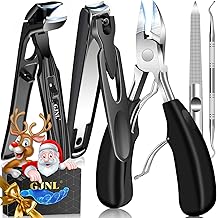 Nail Clippers for Seniors Thick Nails, Angle Head Large Toenail Clippers with Catcher, Wide Jaw Opening Toenail Clipper for Thick Toenails, Sharp Nail Clipper Nail Clippers for Men/Women
