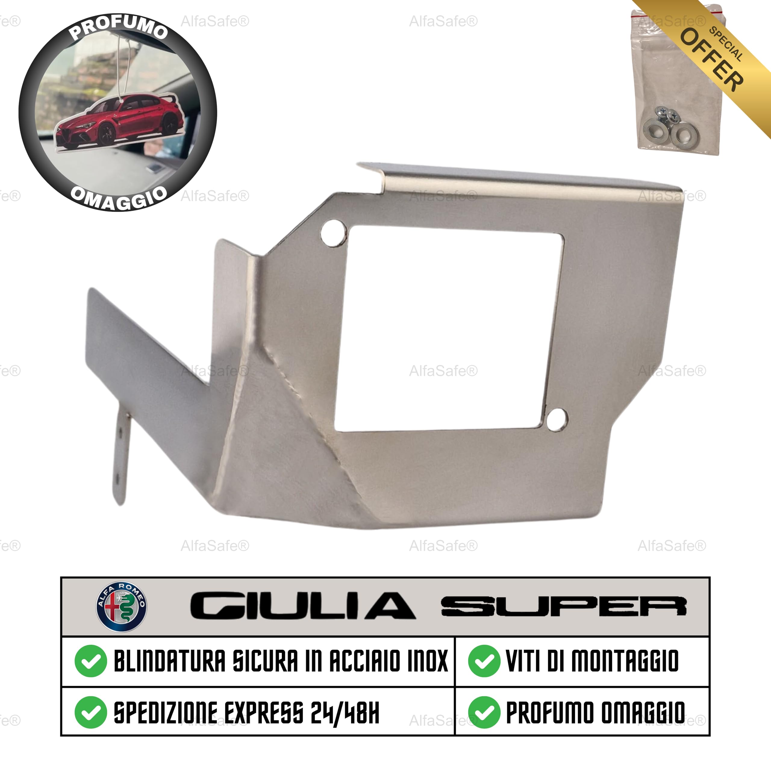 AlfaSafe Blindatura per Alfa Romeo GIULIA SUPER/BUSINESS Protezione e Schermatura Antifurto Copri Radar