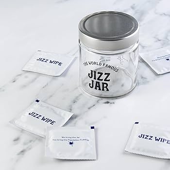 BEARDSHADE Glass Jizz Jar (14 FL.Oz) with Wipes, Bonus Cut-Outs in Giftable  Box. Funny Gag Gifts for Men, Cool Pranks for Adults, White Elephant  Birthday Gift Ideas for Boyfriend, Husband, & More. :