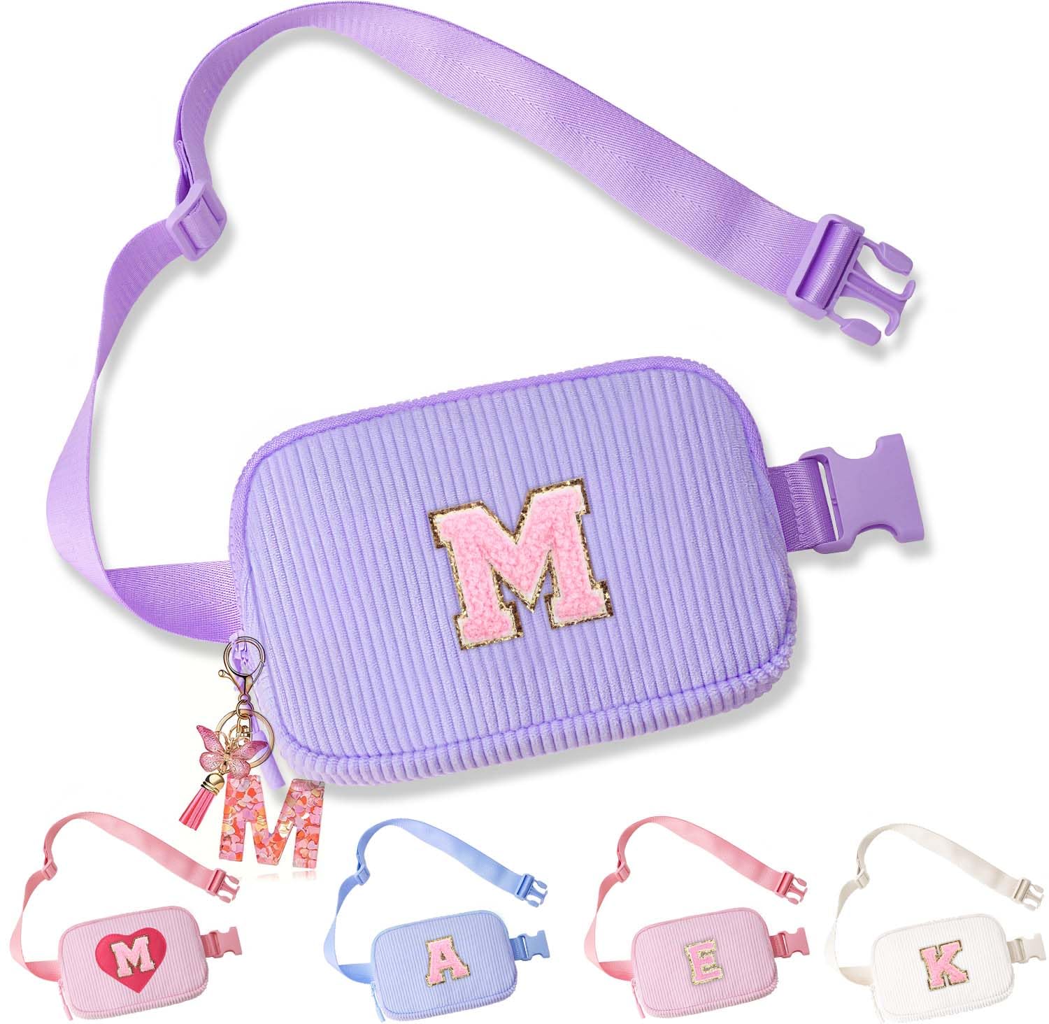 Belt Crossbody Bag for Girls Women - girls fanny pack ages 8-12 Teen Birthday Gifts Small Waist Packs Trendy Kids Fanny Pack M