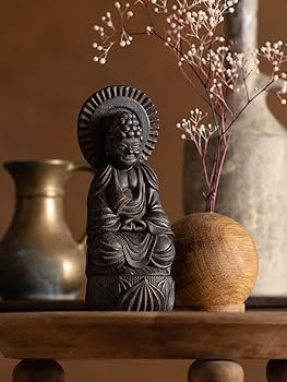 Amazon｜イスムTanaCOCORO[掌] WOOD 阿弥陀如来（木製：桧）＿木