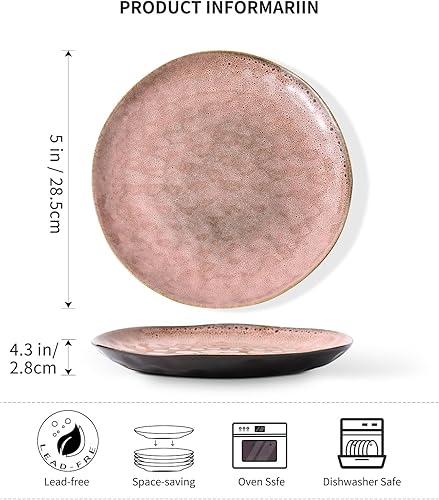 Miniatura 2 de UNICASA Platos llanos grandes de cerámica, platos de 11 pulgadas para ensalada, pasta, filete, juegos de vajilla de cerámica, platos de cocina